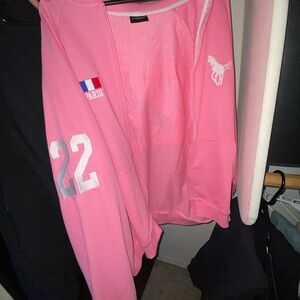 Balenciaga Pink Polo zip up S/1